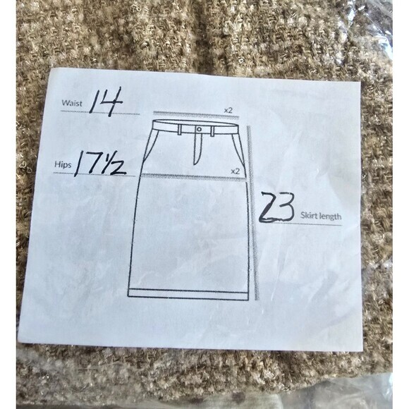 Douglas Hannant‎ Vintage Tweed Tan Brown Skirt Size 10 - Picture 3 of 7